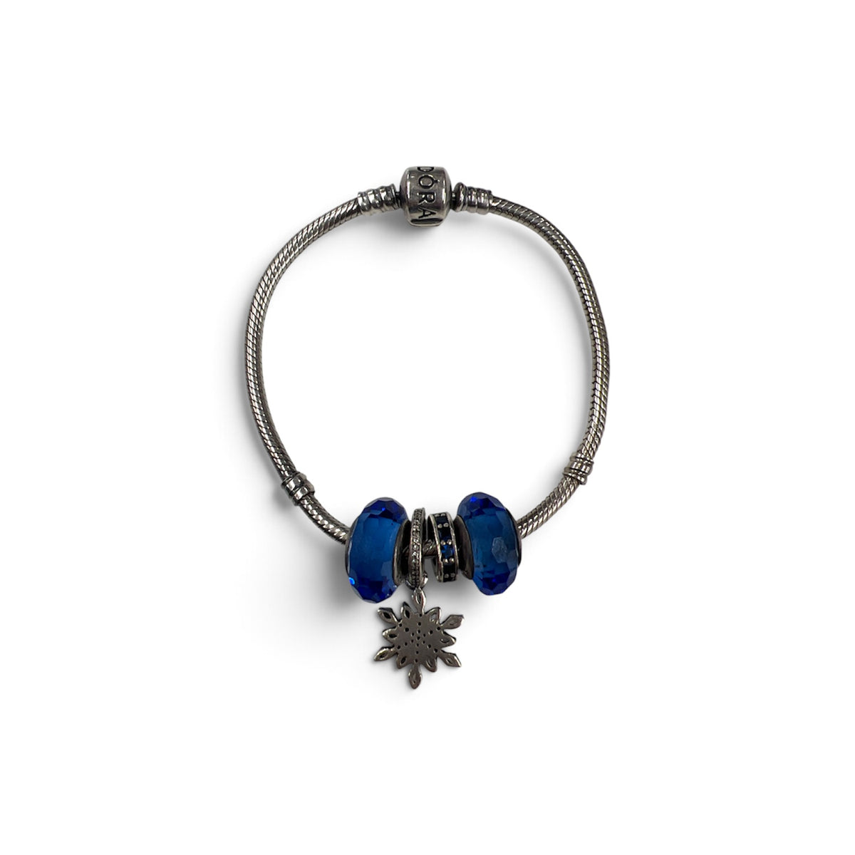 PANDORA Bracelet Silver Charm 4P Rank (B)