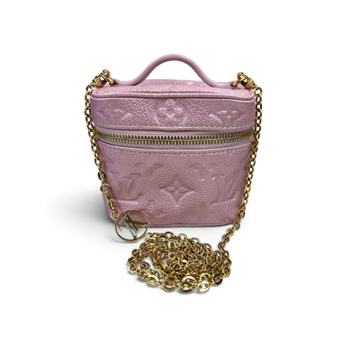 LOUIS VUITTON Vanity Bag M82168 Pink Micro vanity Rank(A)