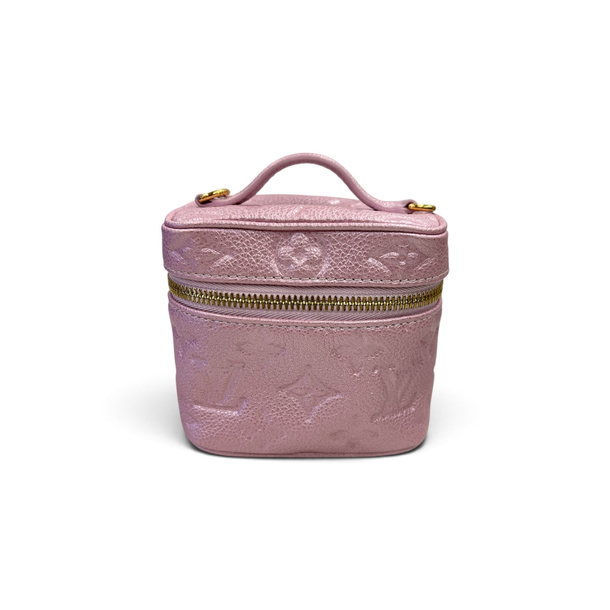 LOUIS VUITTON Vanity Bag M82168 Pink Micro vanity Rank(A)