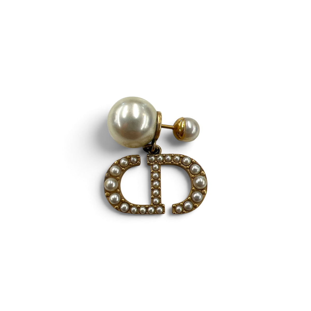 Christian Dior Earring Gold E3366WOMCY *Stain Rank(B)