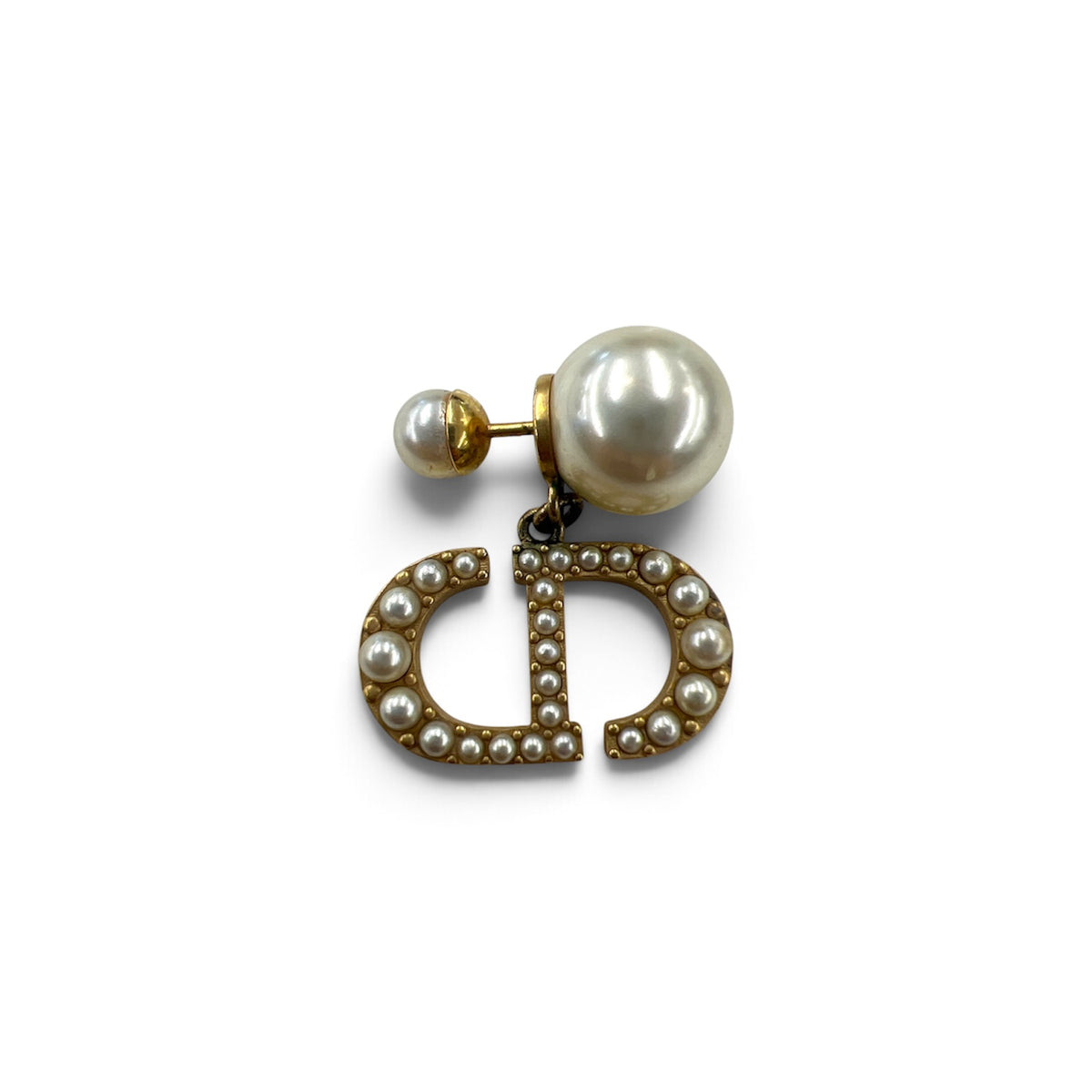 Christian Dior Earring Gold E3366WOMCY *Stain Rank(B)