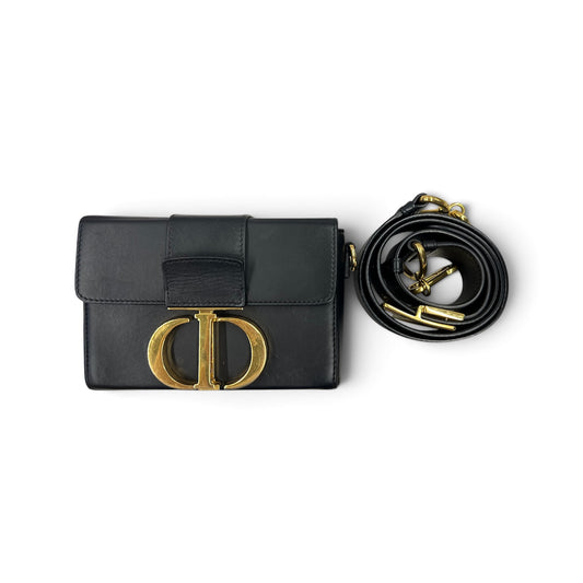 Christian Dior Shoulder Bag Black Damage 30 Montagne 05-RU-1119 Rank (B)