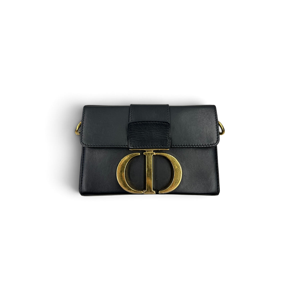 Christian Dior Shoulder Bag Black Damage 30 Montagne 05-RU-1119 Rank (B)