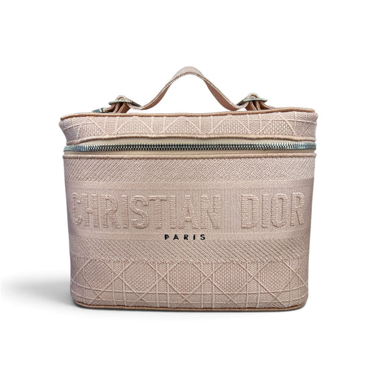 Christian Dior Handbag Pink Stain 06-B0-0290 Travel Canvas Rank (B)