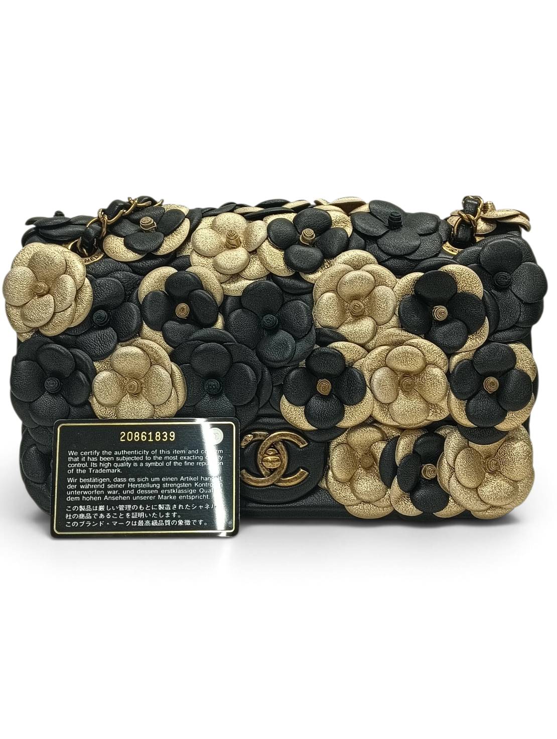 CHANEL Chain Shoulder Bag Rank(B) Black And Gold 20861839