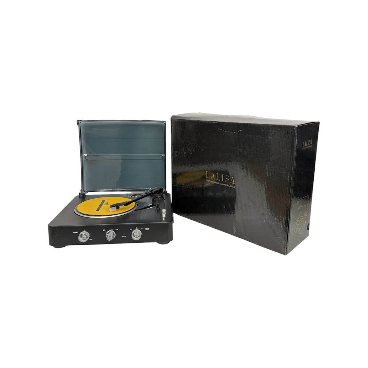 RECORD PLAYER LALISA MADE IN2021  - SERIAL 0296/1500 - LISA BLUETOOTH SPEAKER RANK (B)