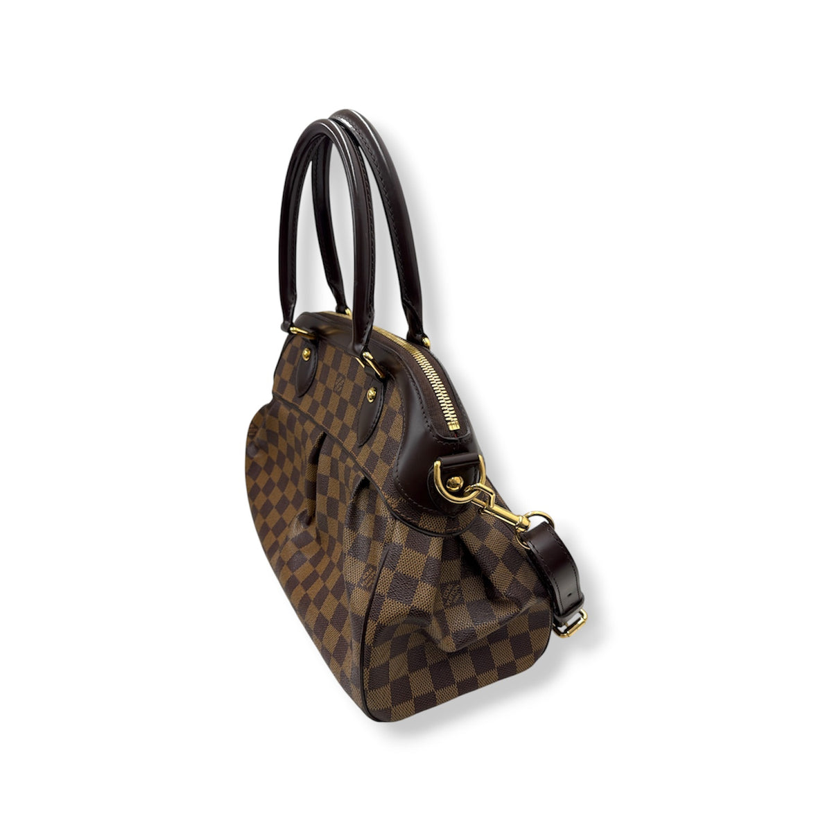 LOUIS VUITTON 2WAY BAG DAMIER N51997 BROWN *SCRATCH TREVI PM TJ2120 RANK (B)