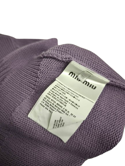 Knitwear MIU MIU 38 Purple Rank (B) MMN952