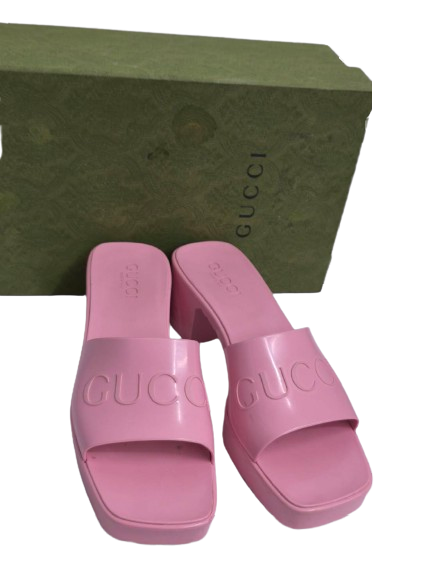 GUCCI Sandal 39 Pink Rank (B) 624730