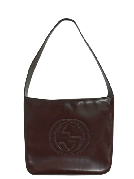 GUCCI Patent Leather Shoulder Bag *Inside Damage Rank (D)