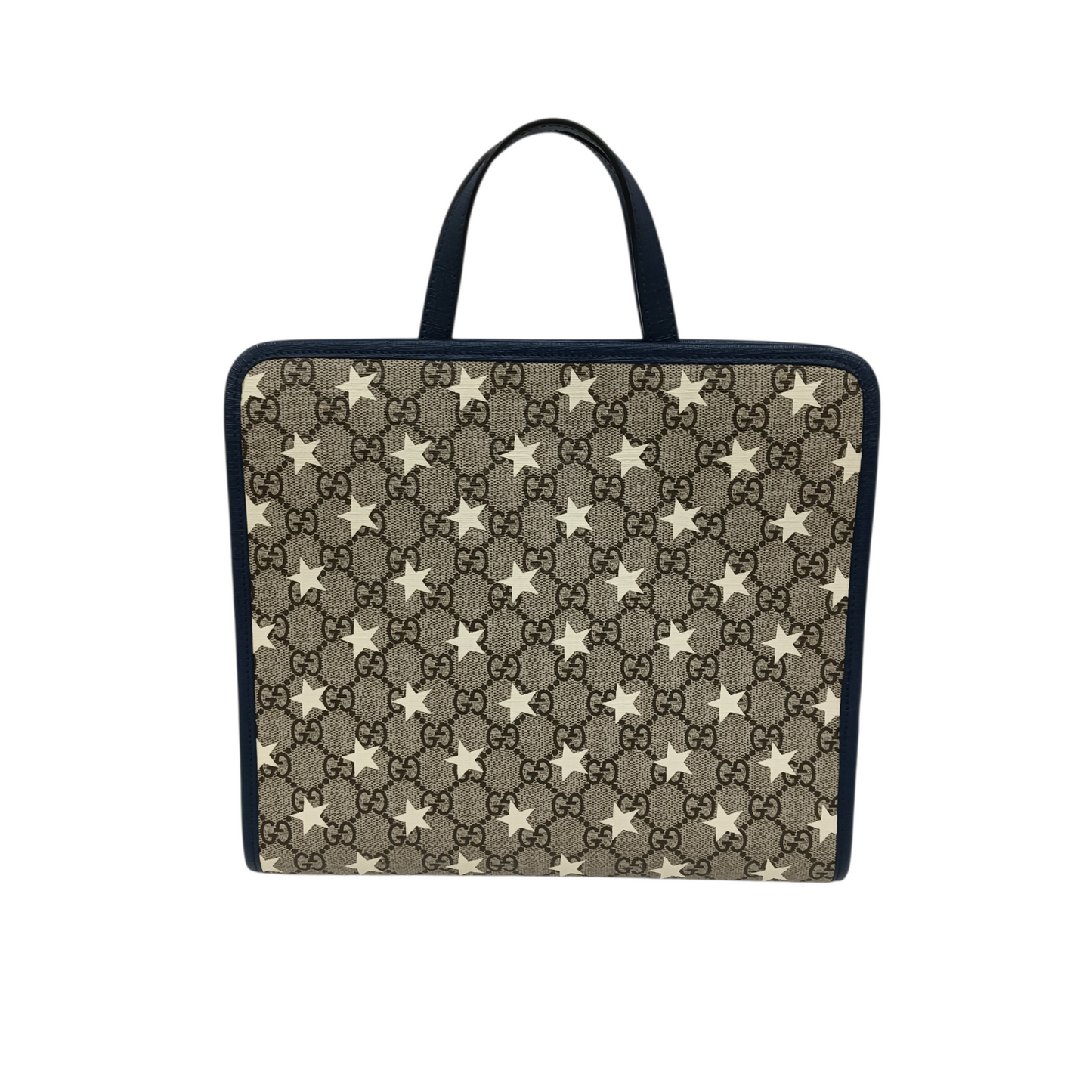 GUCCI Handbag 605614 Beige/Navy