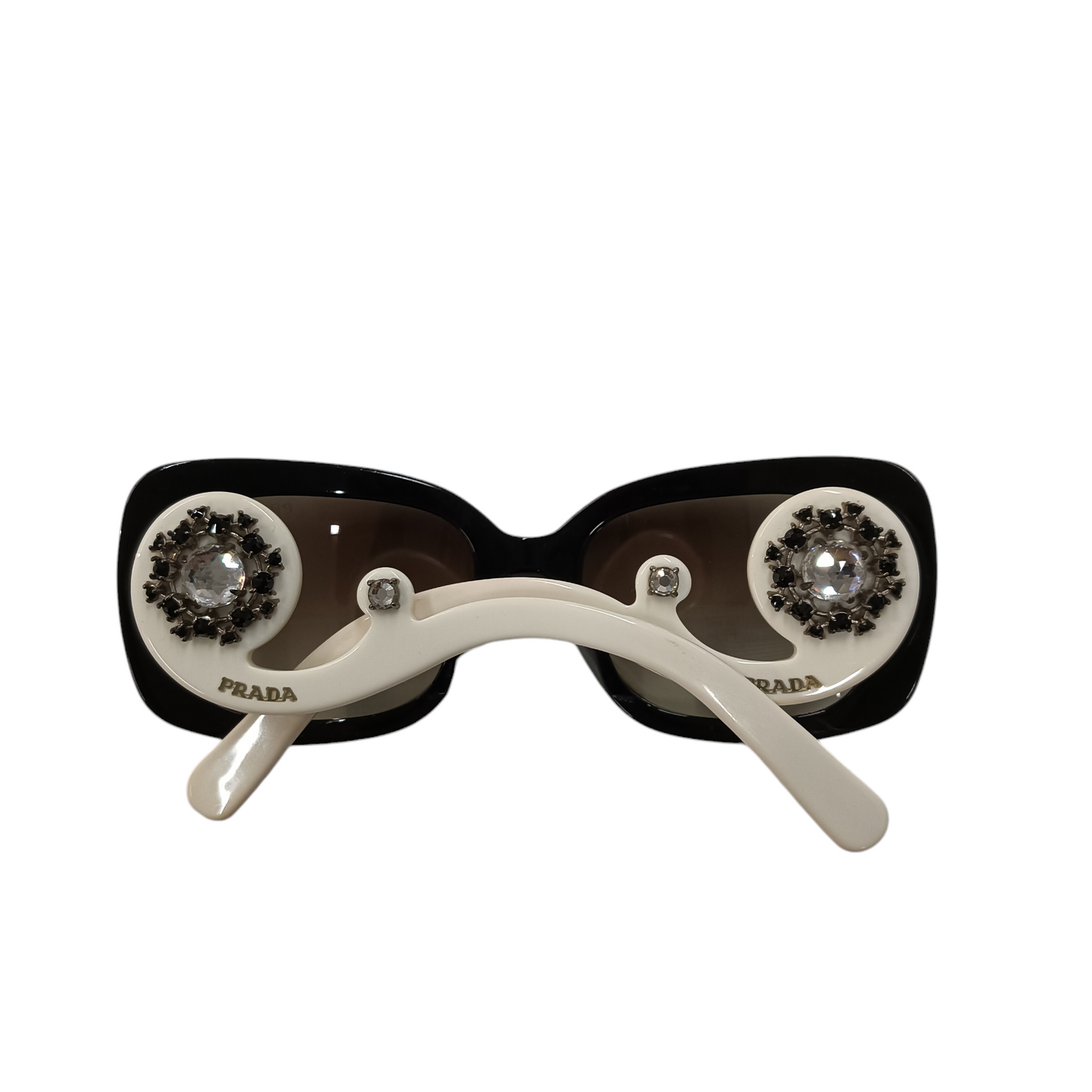 PRADA Sunglasses Black/white 2AX-0A7