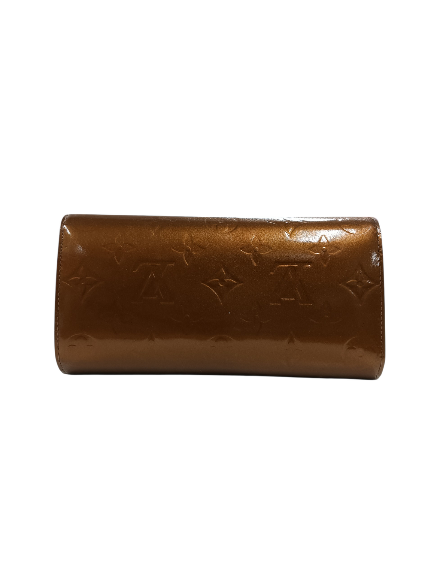 LOUIS VUITTON Wallet Verni M65107 Brown TH0014