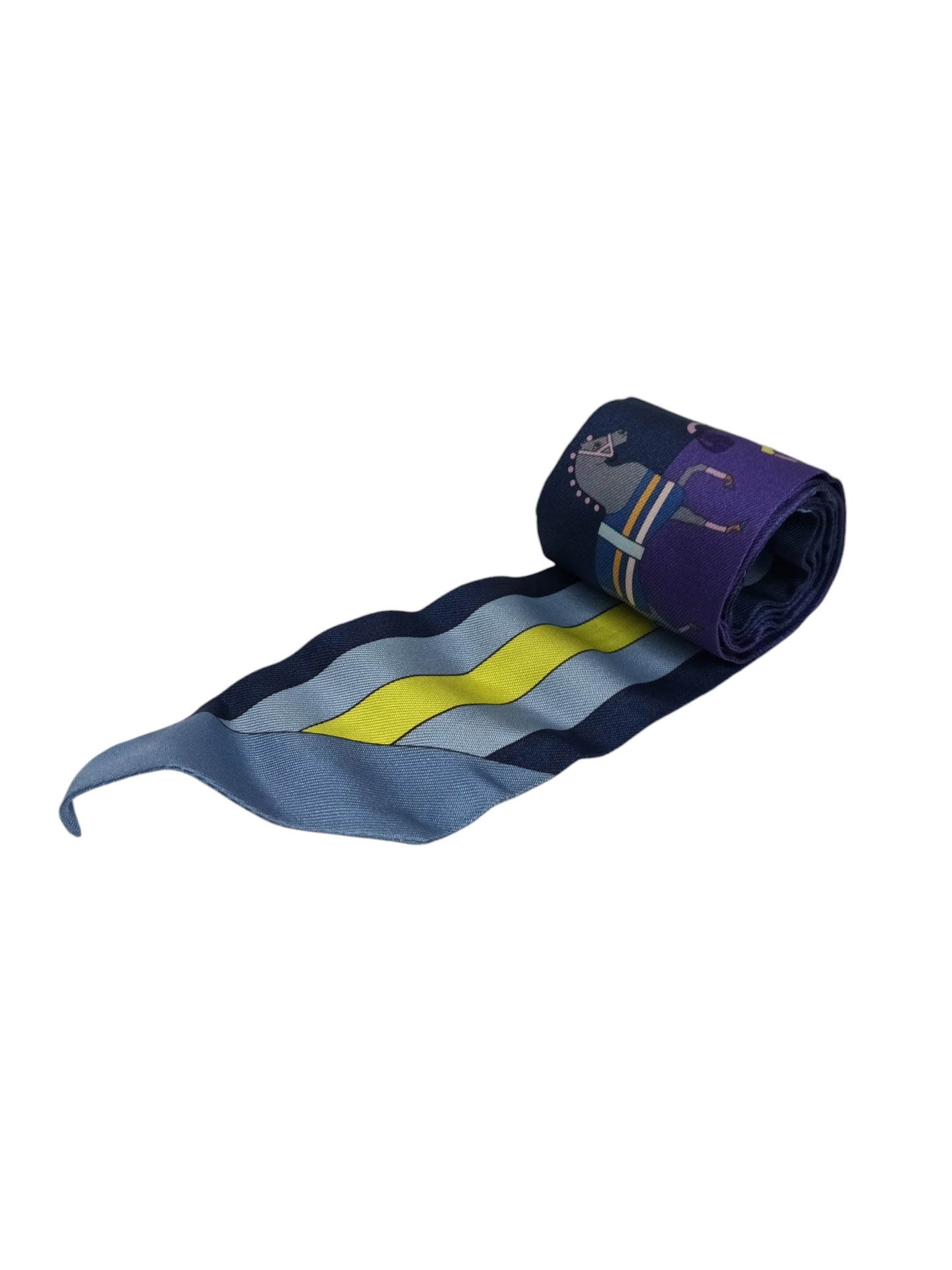 HERMES SCARF TWILLY PURPLE/BLUE