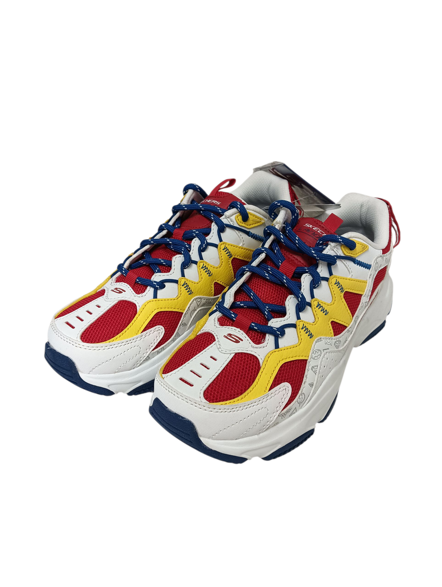 SKECHERS Sneaker Size 7US SN800020 Lady's White/Red