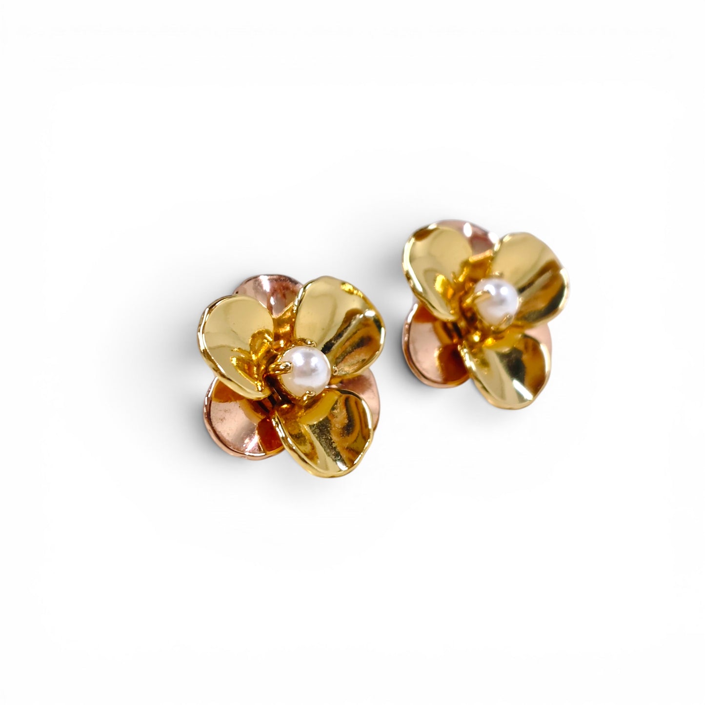 Kate Spade Earring Gold Flower Motif Rank B
