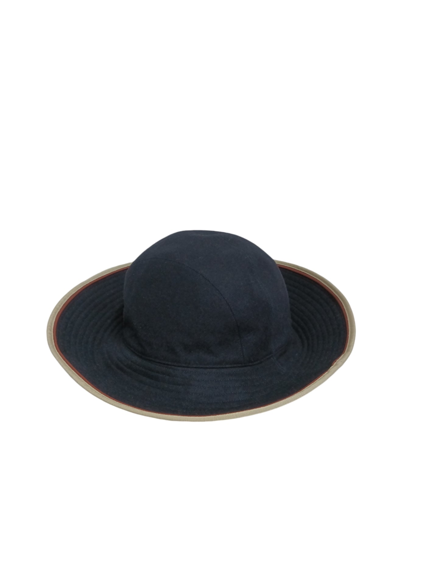 HERMES HAT NAVY CASHMERE 100% RANK(A)