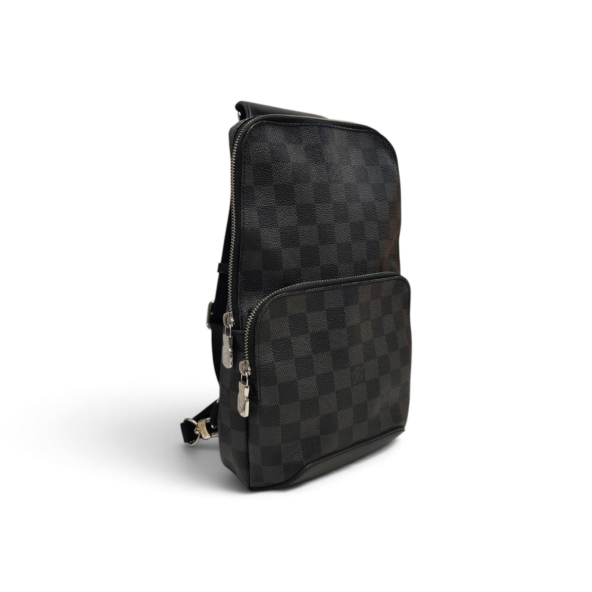 LOUIS VUITTON Body Bag Damier Graphite N41719 Black MB4118 Scratch/Sticky Rank B