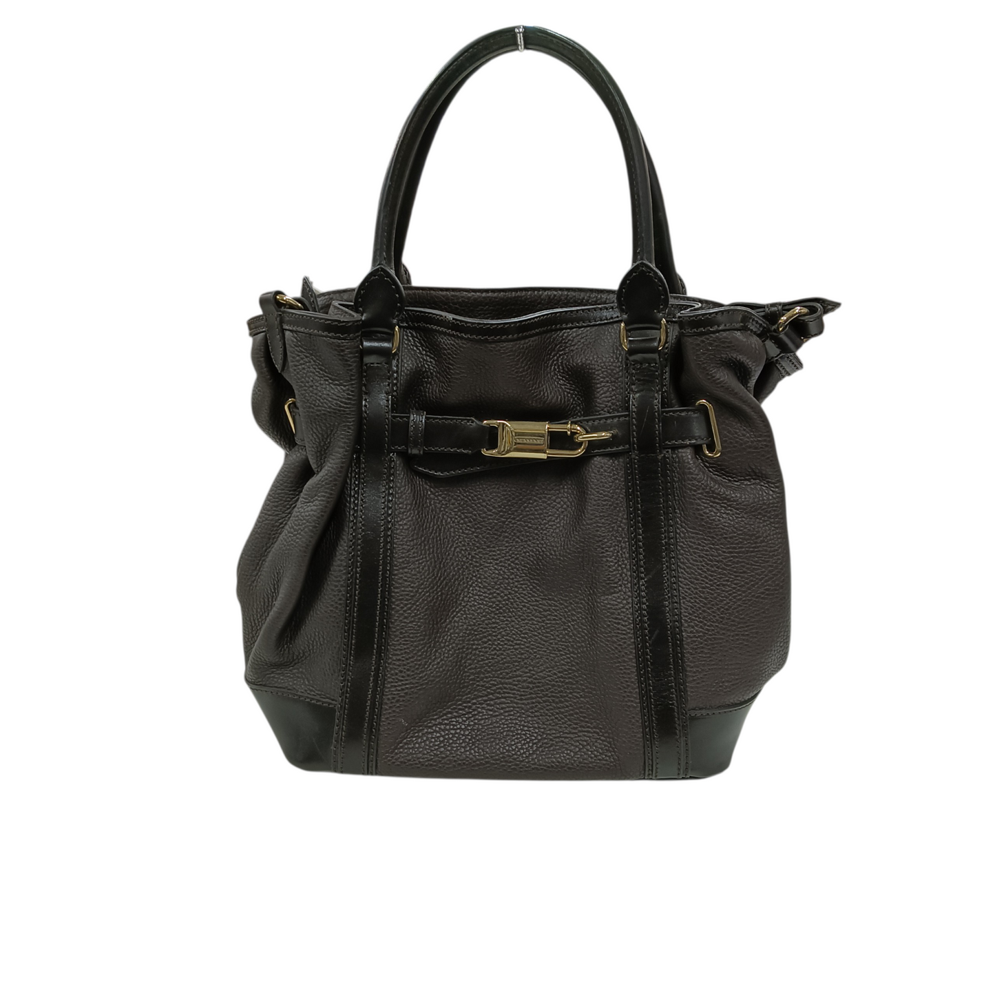 BURBERRY 2WAY Bag 3801215 Brown And Black Scratch