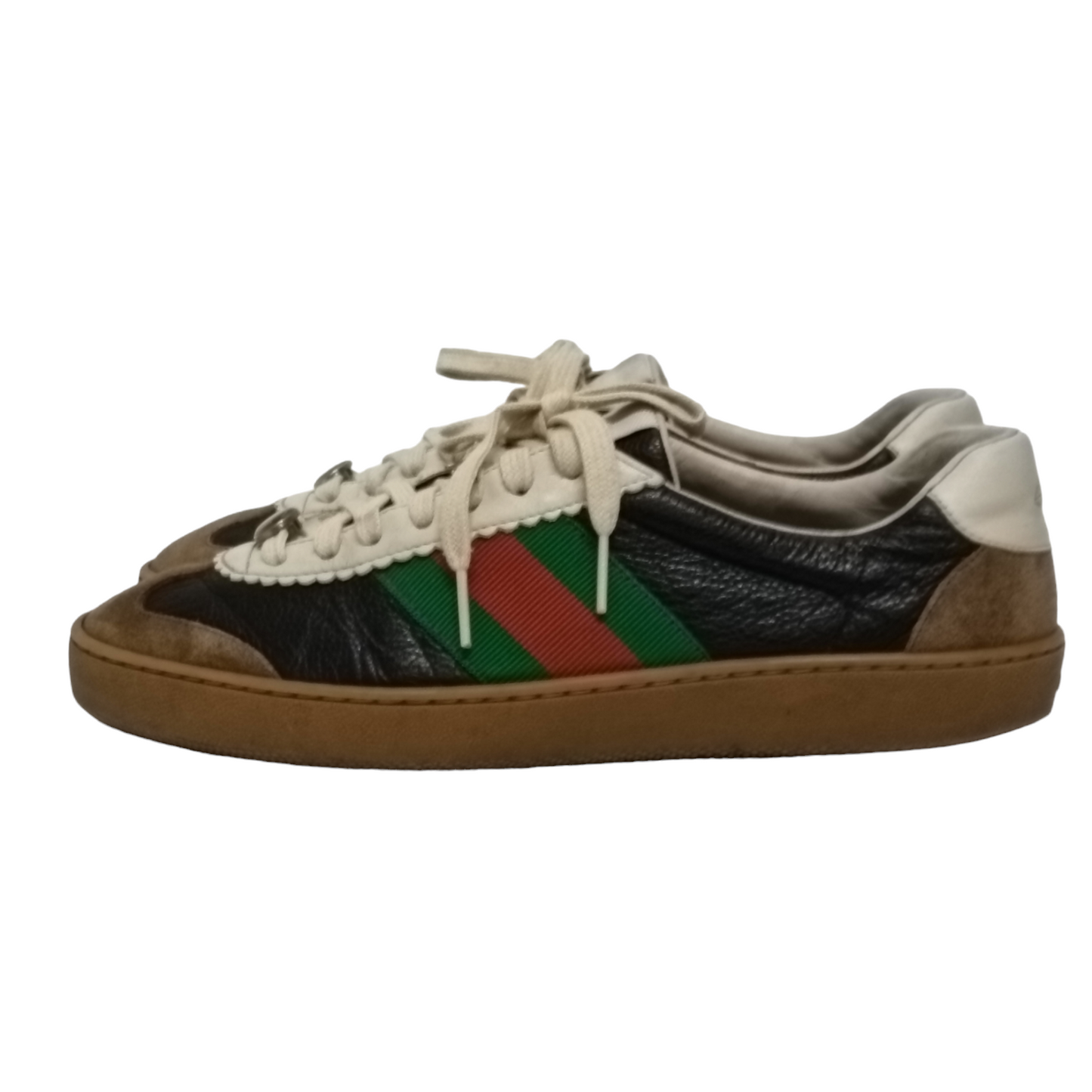 GUCCI Sneaker Unisex Black/Brown Size 39.5