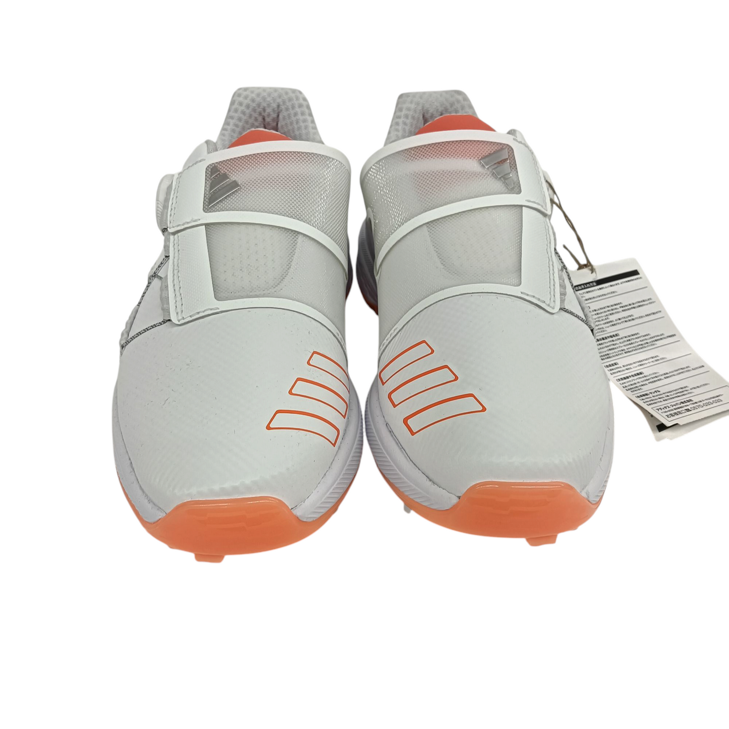 Adidas Golf Shoes 6.5US Lady's White And Orange Rank(A) HP2225