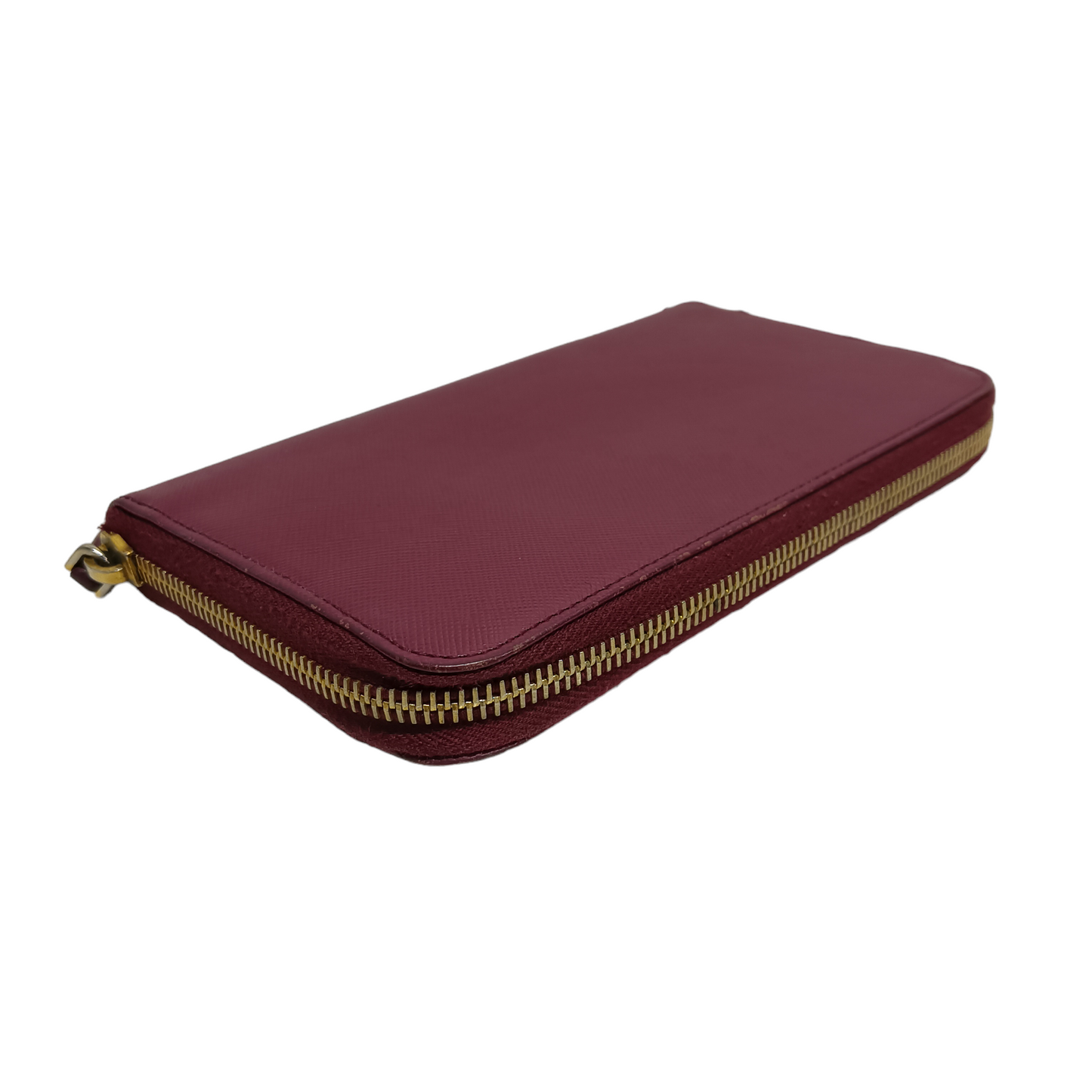 PRADA Long Wallet Saffiano Purple 164