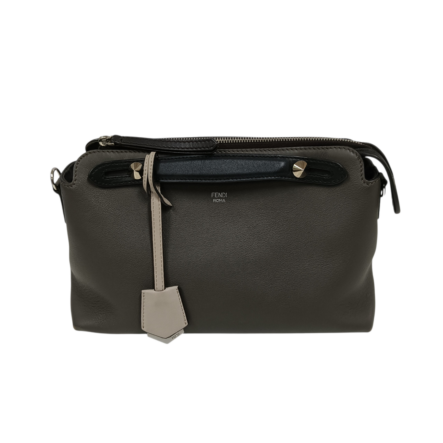 FENDI 2WAY Bag 8BL124 Gray Scratch