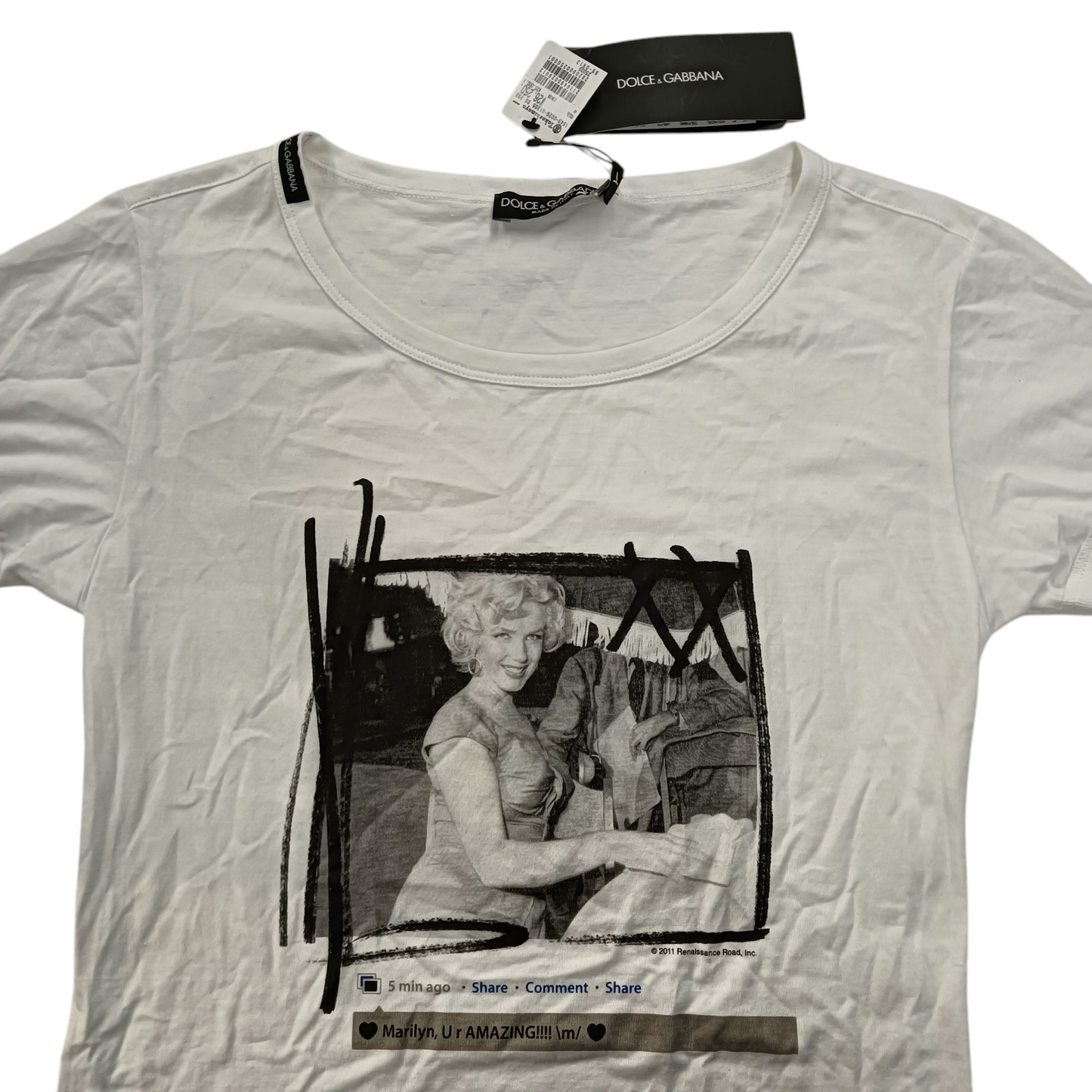 DOLCE & GABBANA T-shirt Size 36 white