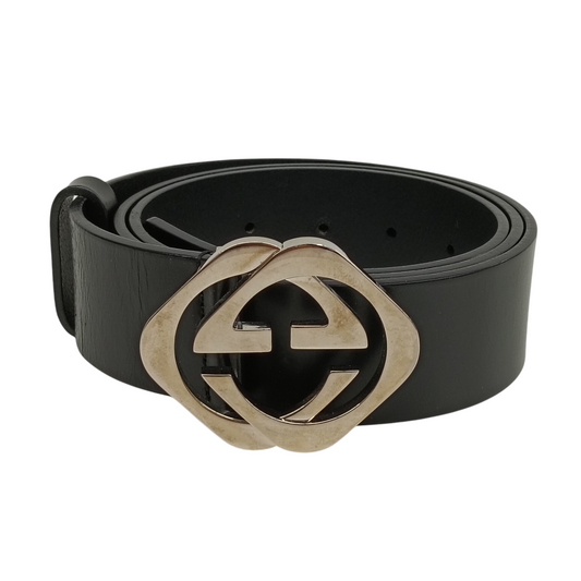 GUCCI Belt 182320 100*400 Rank C Black Damage