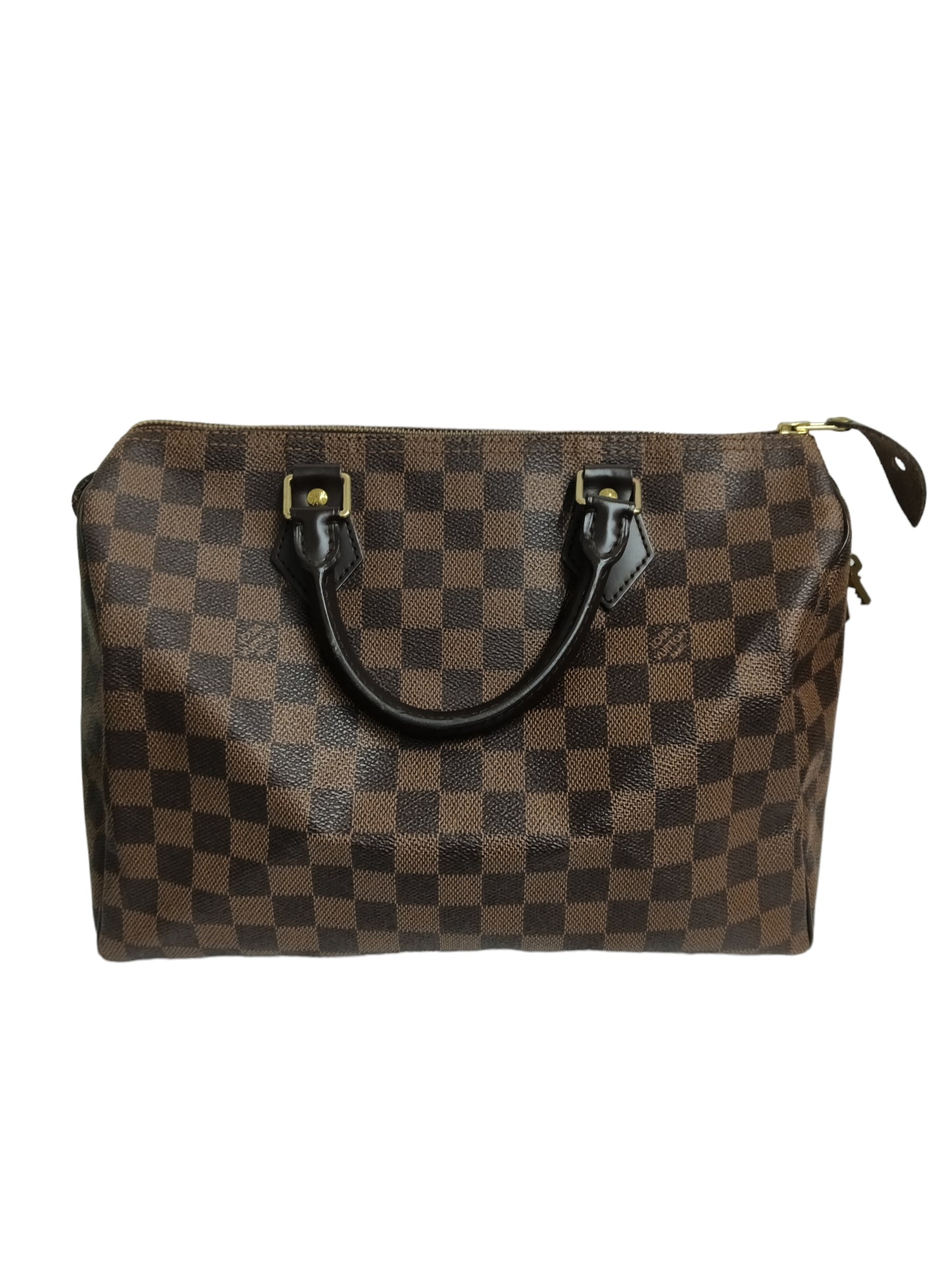 LOUIS VUITTON HANDBAG DAMIER BROWN N41531 AA1120 SPEEDY 30 STICKY RANK(B)