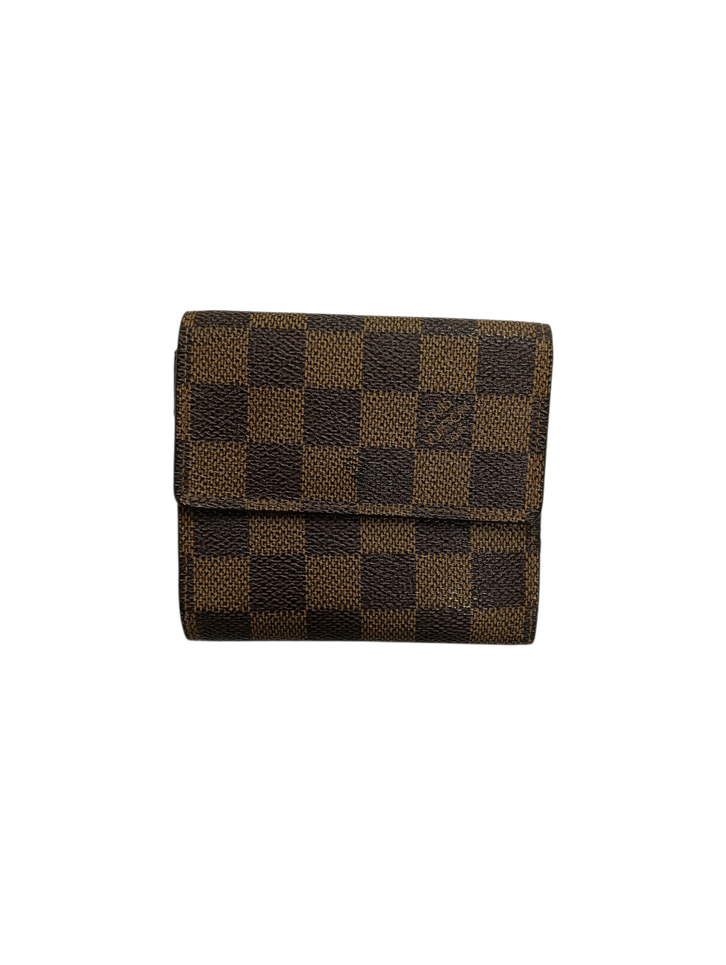 LOUIS VUITTON Wallet Damier N61652 Brown Stain/Damage SP0949