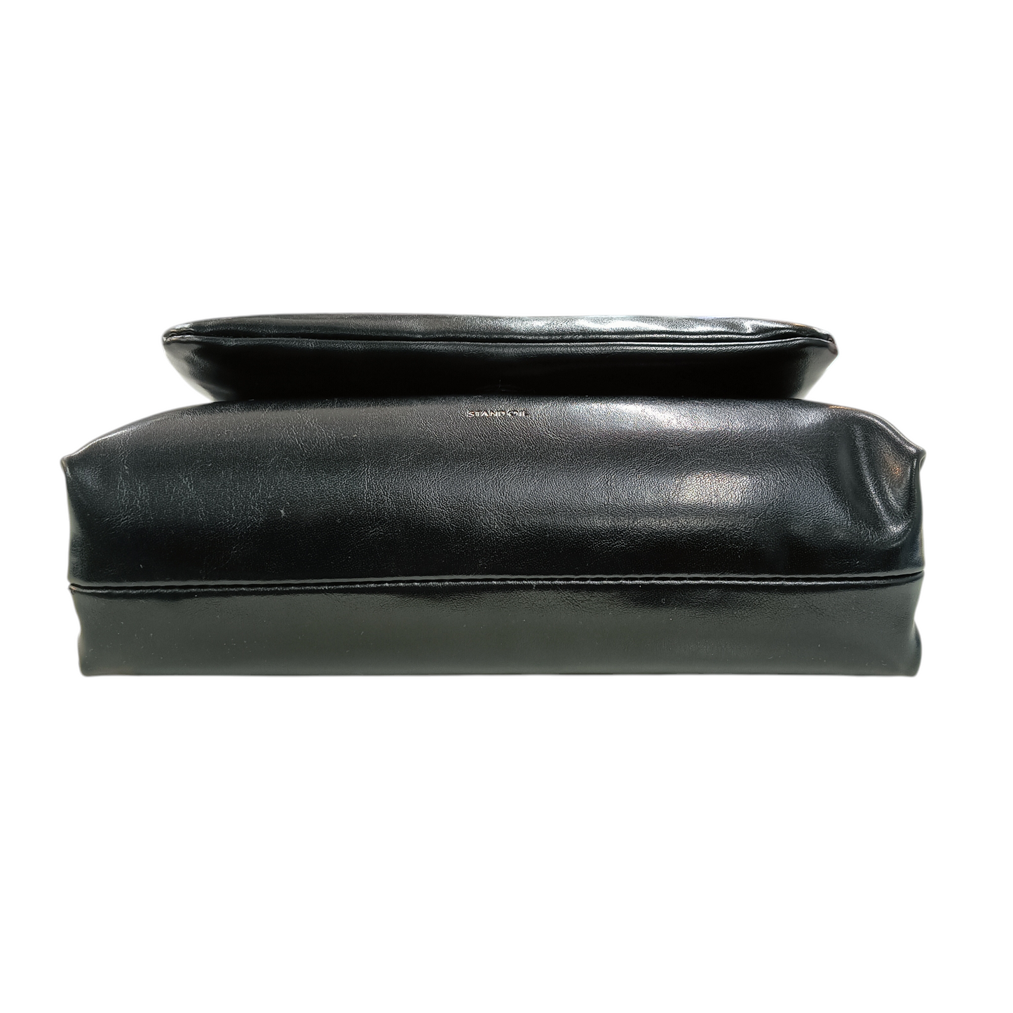 Stand Oil Shoulder Bag Fluffy Black