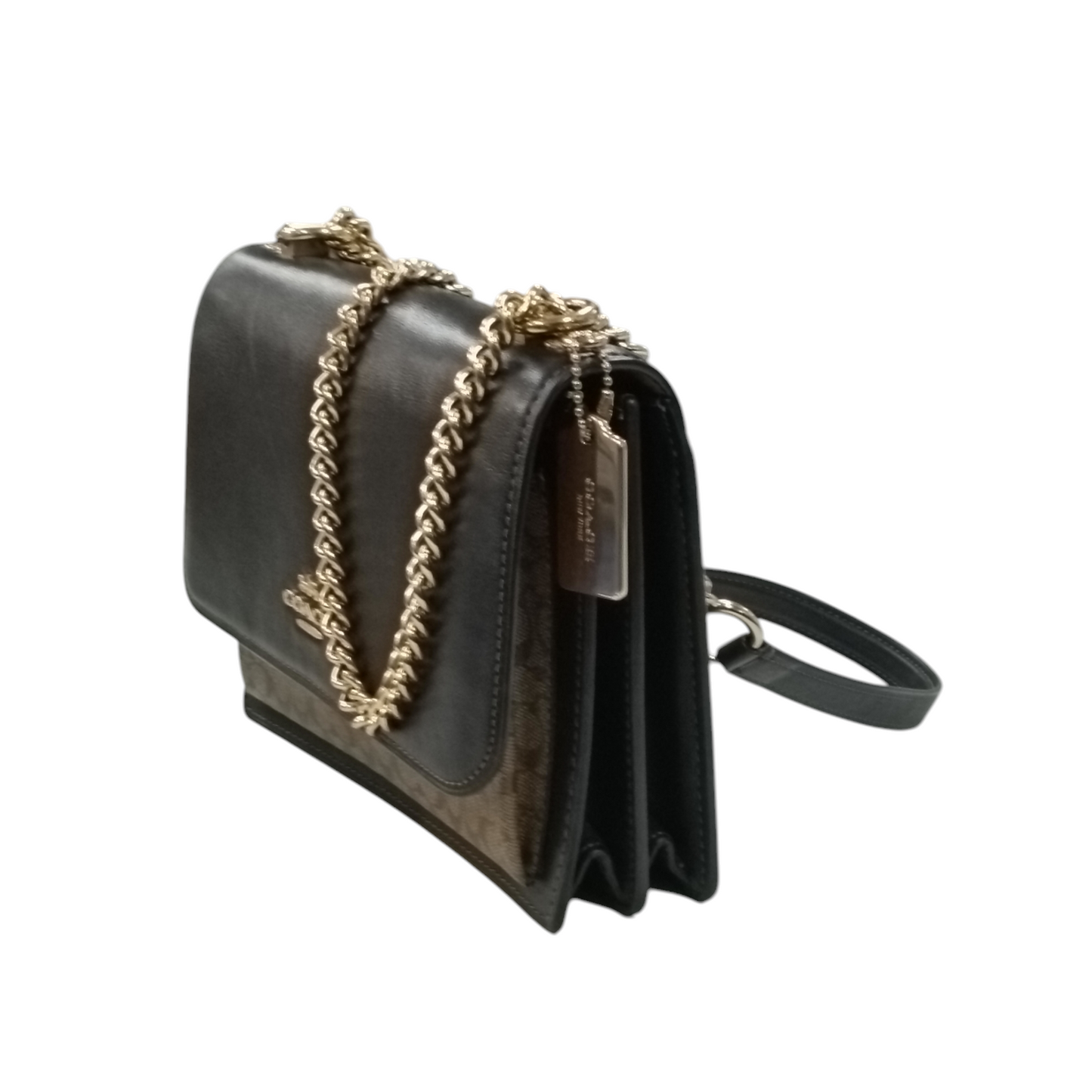 COACH Shoulder Bag Black/Brown CJ943