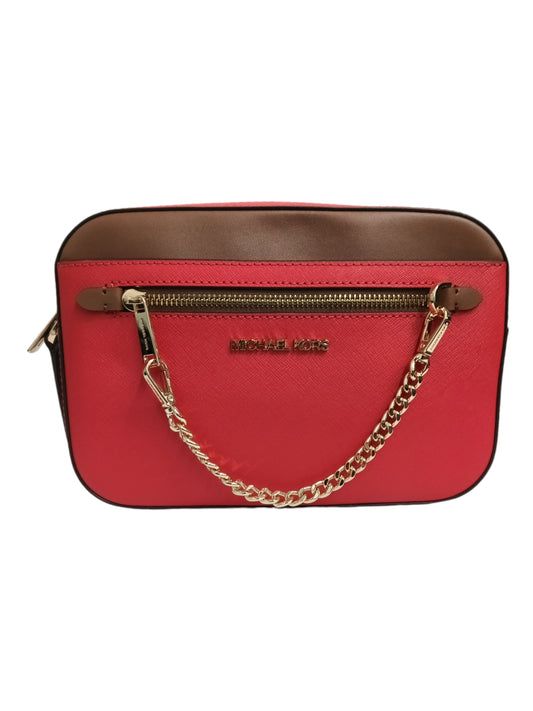 MICHAEL KORS SHOULDER BAG RED/BROWN 35F3GTTC9L