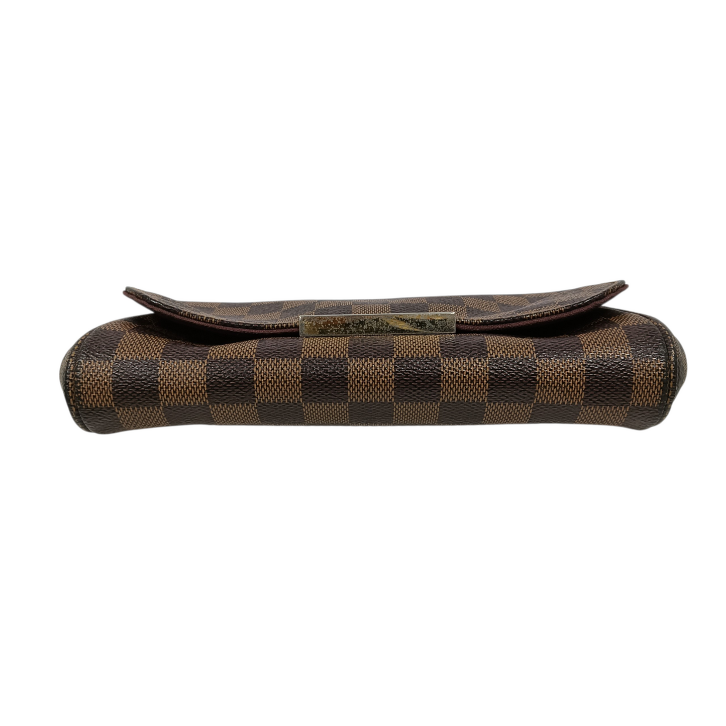 LOUIS VUITTON Shoulder Bag Damier N41129 Brown Scratch