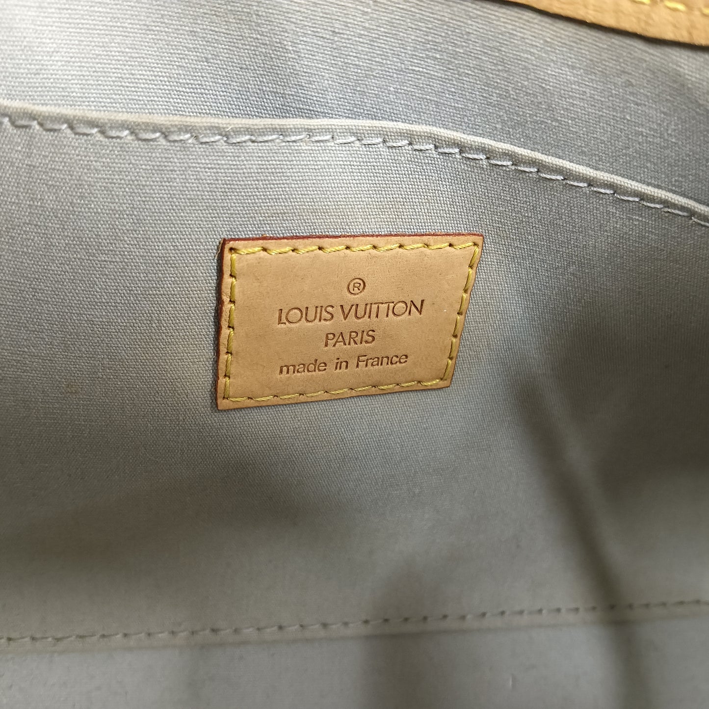 LOUIS VUITTON Handbag Vernis M91374 Yellow **Without Straps