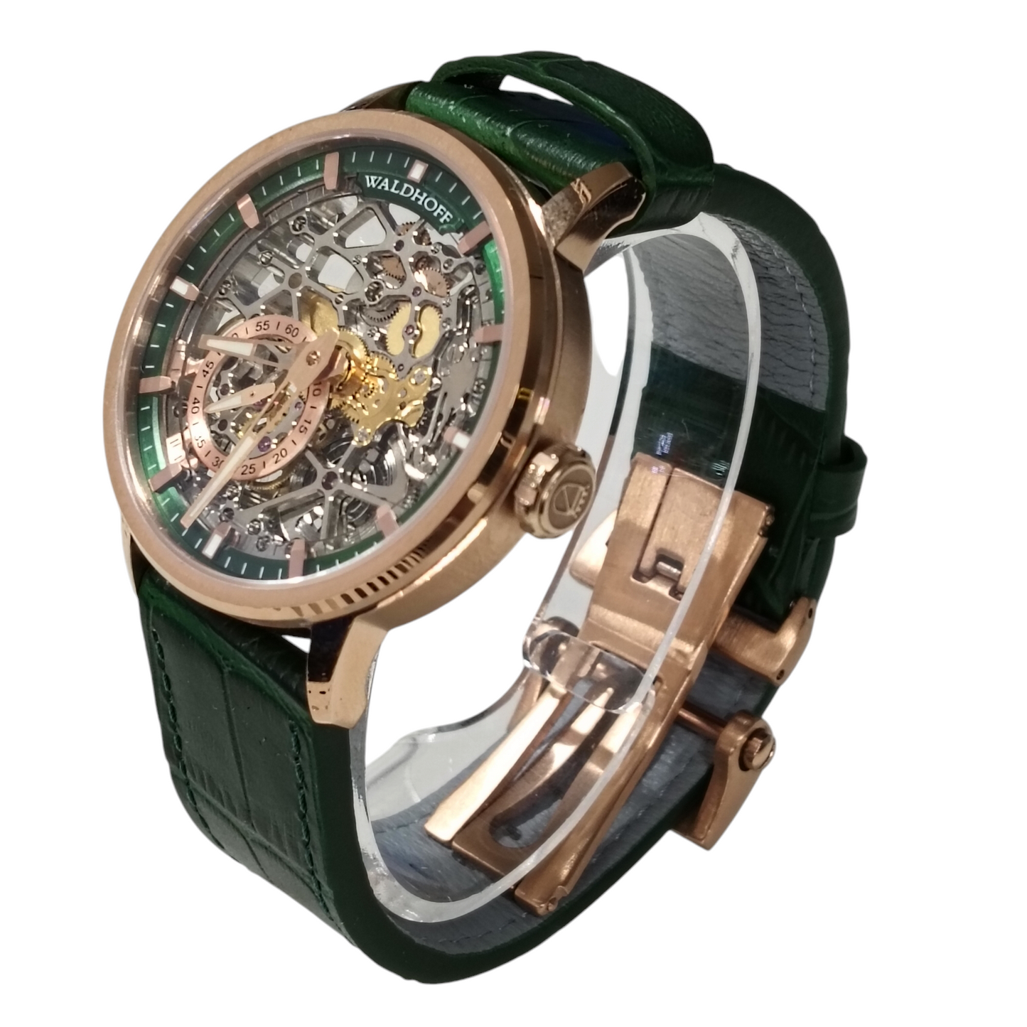 WALDHOFF Pioneer Emerald 28800VPH Green/Rose Gold