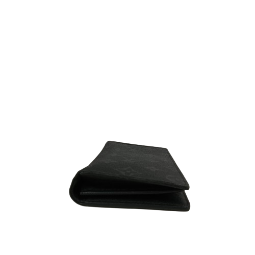 LOUIS VUITTON Long Wallet M61697 Black **Damage