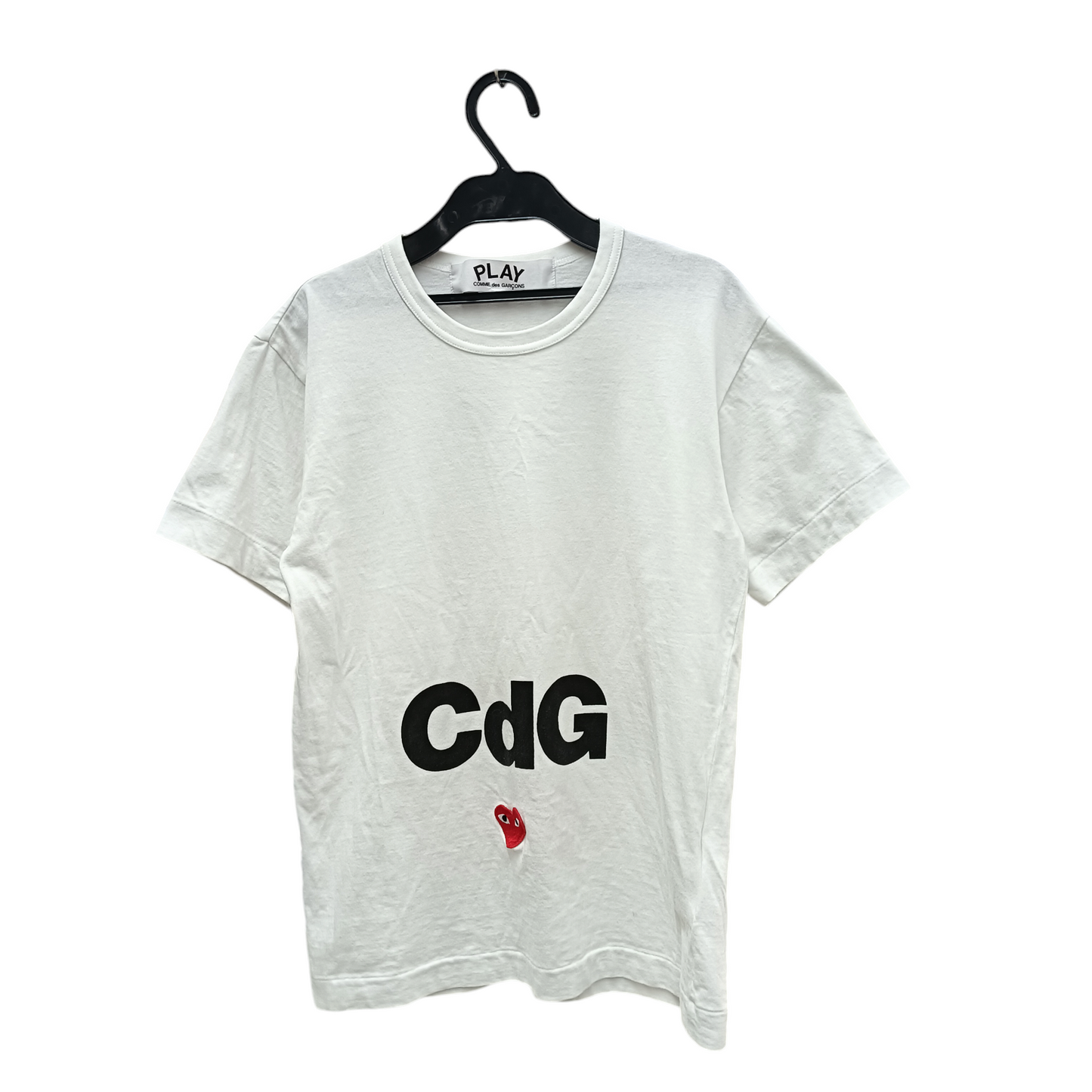 PLAY COMME DES GARCONS T-shirt SIZE S Lady's White AE-T102