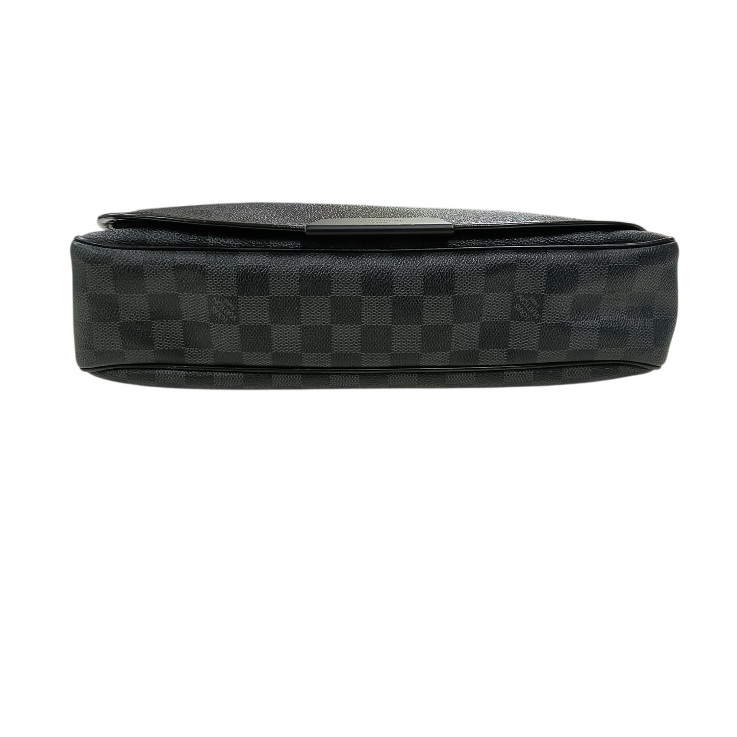 LOUIS VUITTON Shoulder Bag N41105 Black *Zip Damage