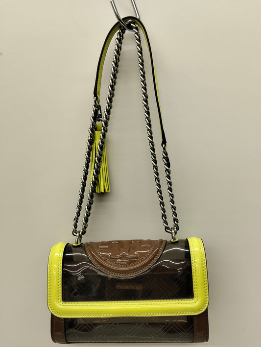 TORY BURCH SHOULDER BAG 145890 BROWN/GREEN RANK (AB)