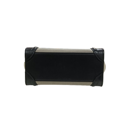 CELINE 2WAY Bag Navy/Beige/Yellow **Stain**