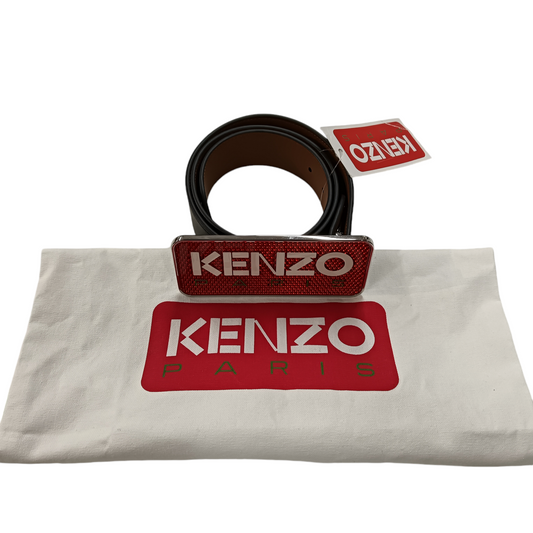 KENZO LOGO BACKLE RED/BLACK
