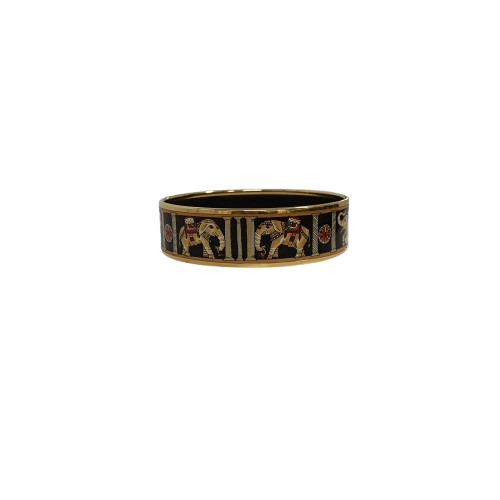 HERMES Enamal Multi Color Bangle Torana Elephant