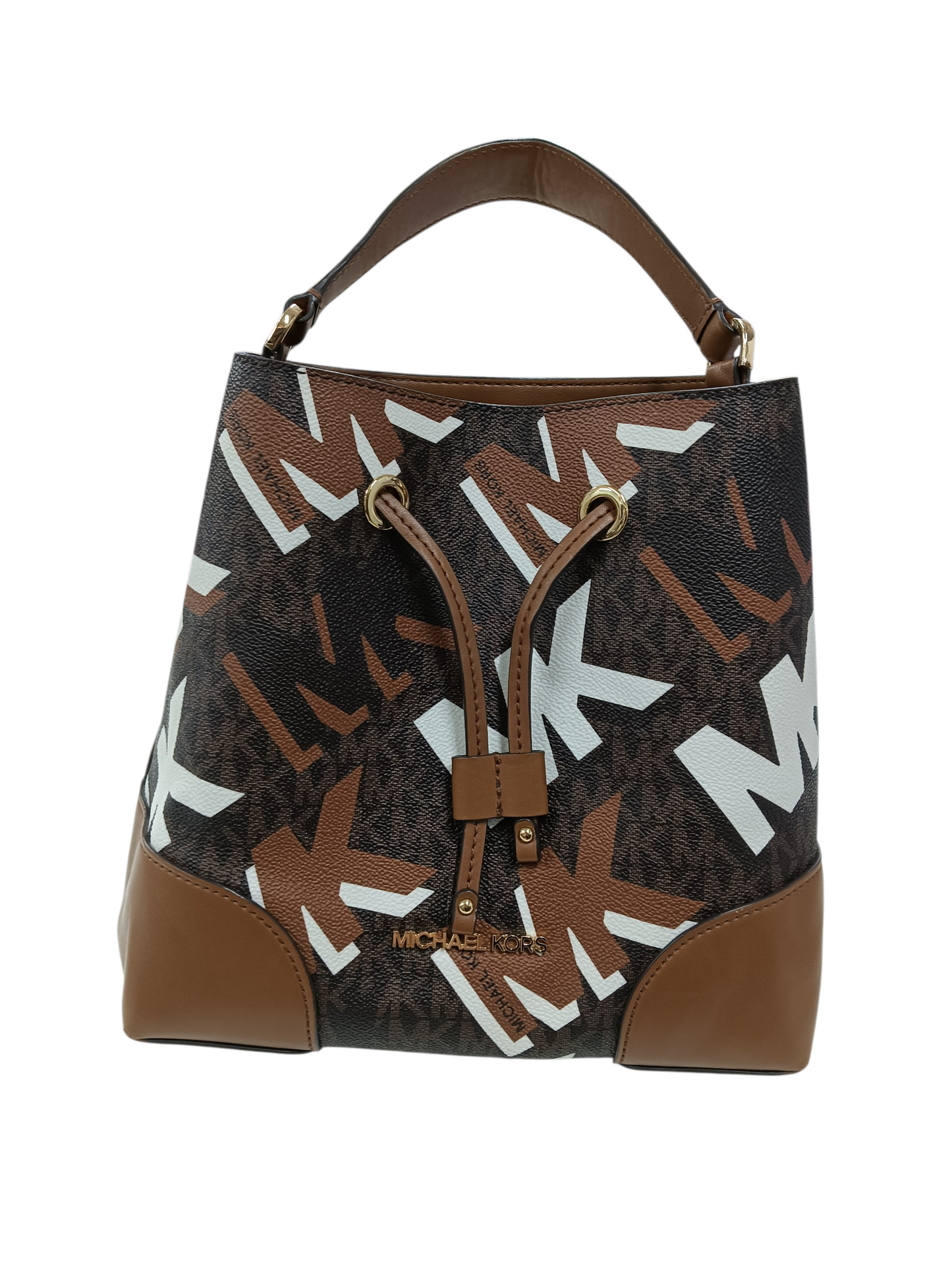 MICHAEL KORS 2Way Bag 35F2GM9M6V Brown And White