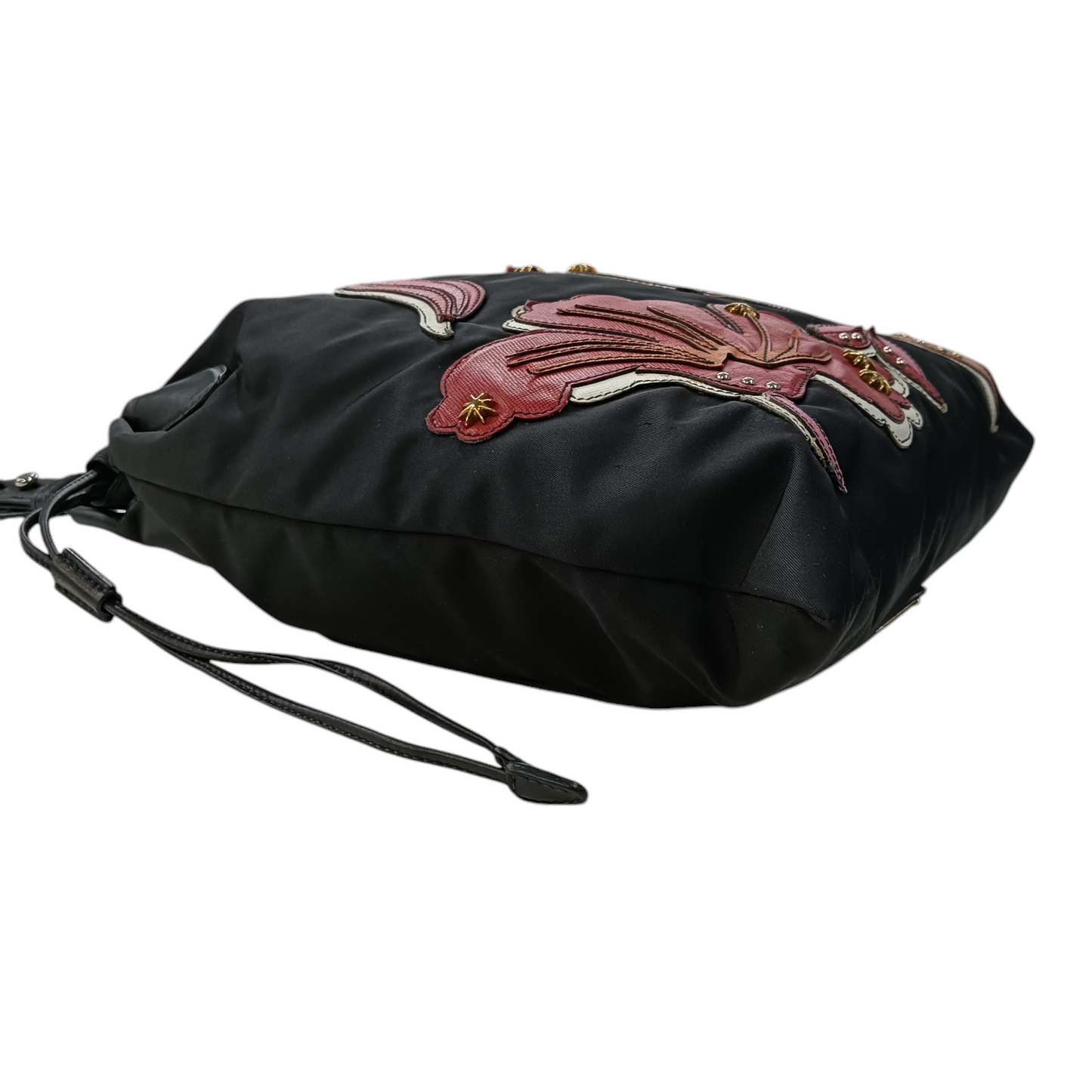 PRADA SHOULDER BAG BLACK/RED