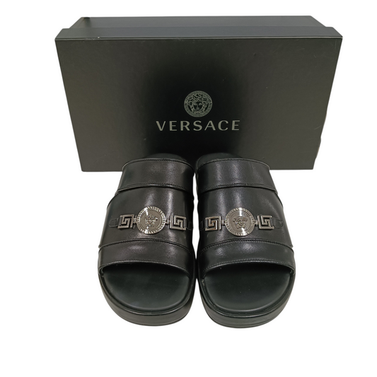 VERSACE Sandal 40 CM. Black Stain