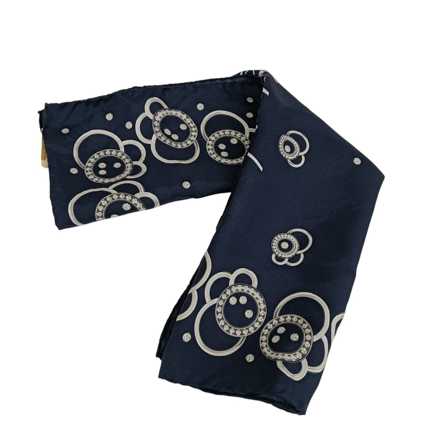 Chopard Scarf Navy Rank B Tag Damage