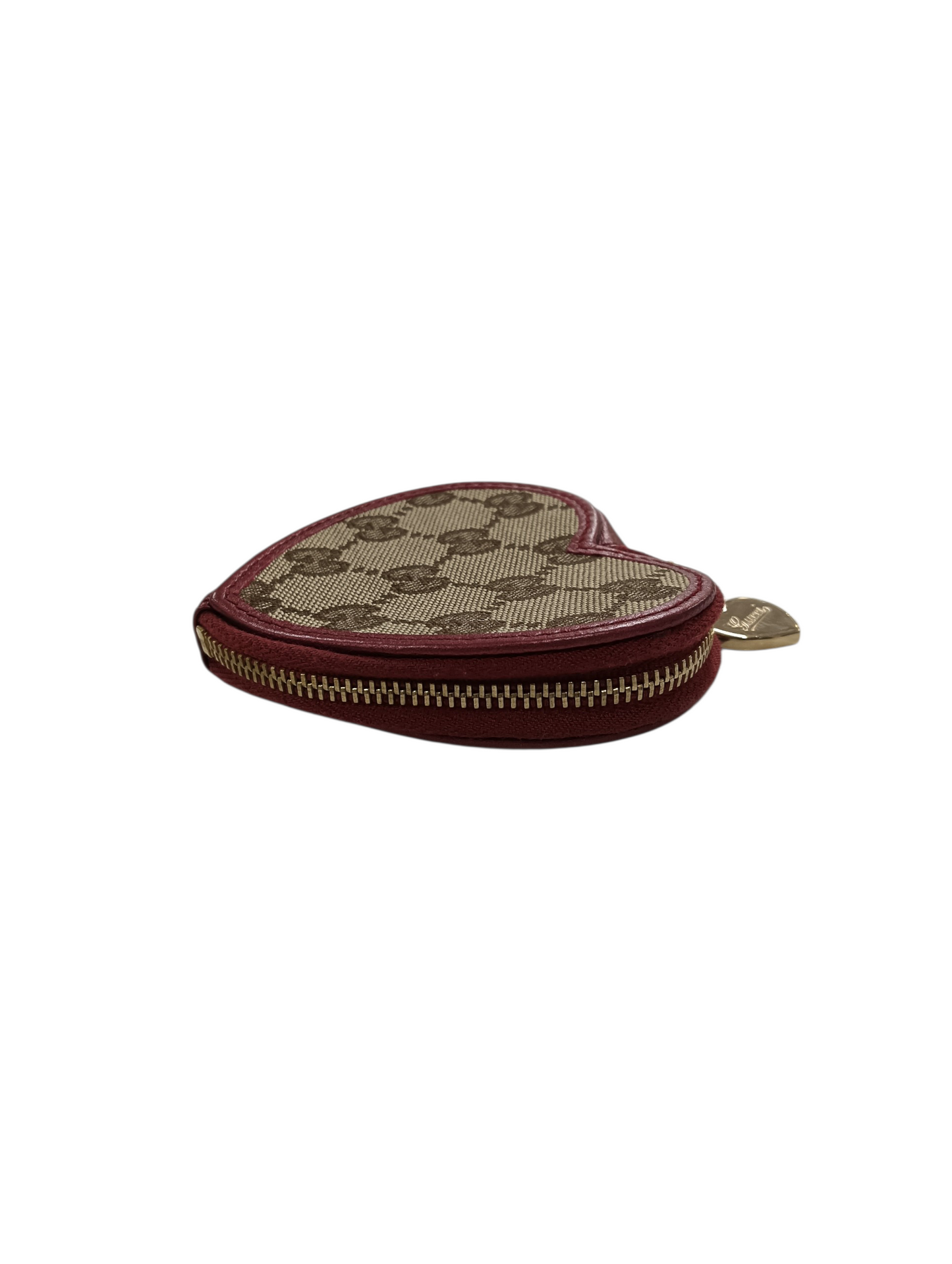 GUCCI Coin Case Brown/Red 152615