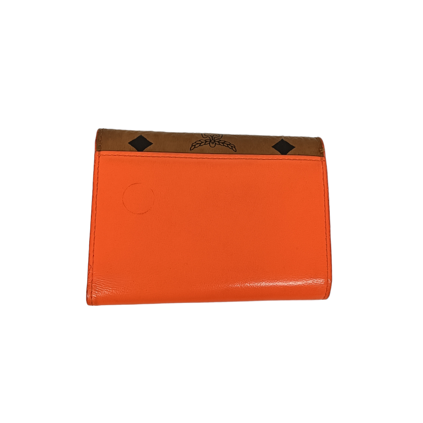 MCM Wallet MYS9SWI03C0001 Brown and Orange Damage/Stain